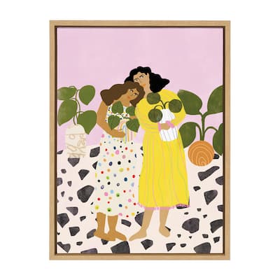 Kate and Laurel Sylvie We Have Plants Framed Canvas by Alja Horvat