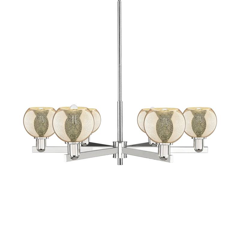 Innovations Lighting 716-6CR-10-36 Athens Chandelier Athens 6 Light - Polished Nickel / Mercury