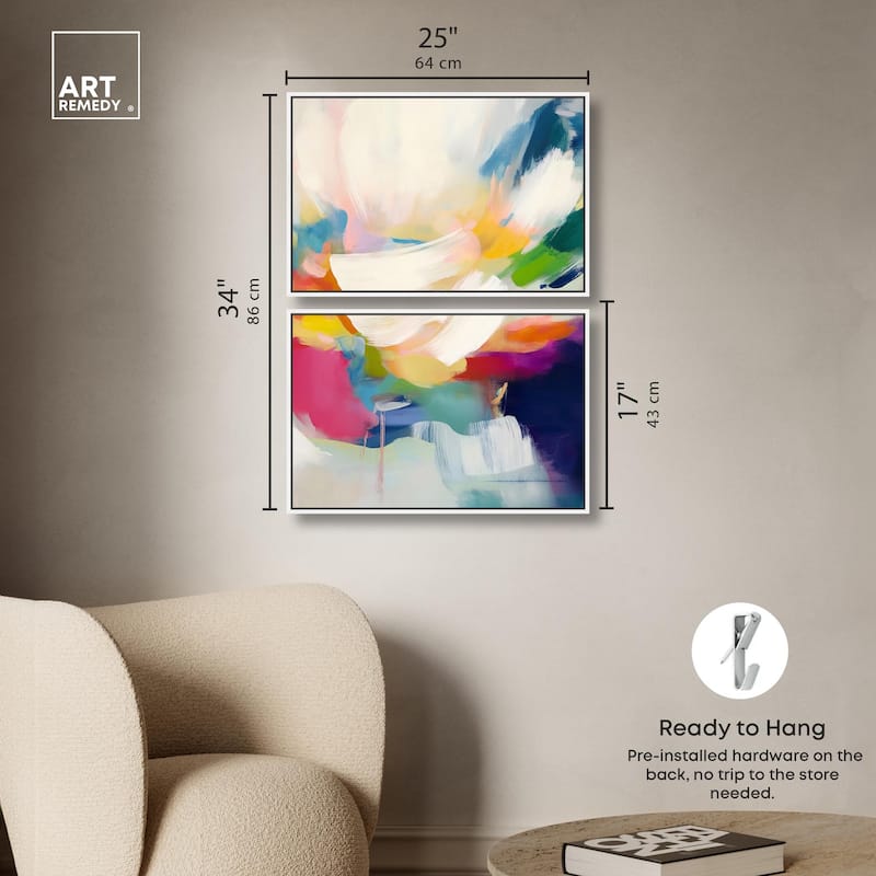 Riot of Color I Canvas Set of 2 by Art Remedy