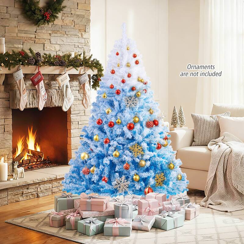 Costway 5/6/7/8 FT Artificial Christmas Tree with 456/820/1264/1774 - See Details