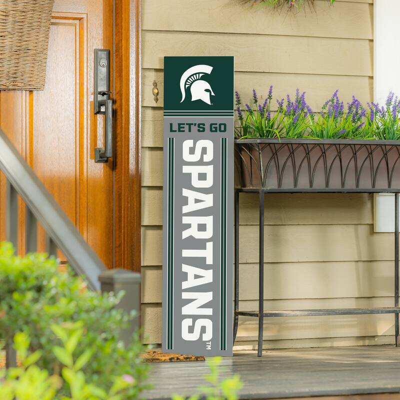 47" Double Sided Seasonal Porch Leaner, Michigan State University - 47" x 11.25"