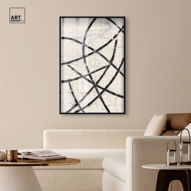 Intersecting Lines I Shadowbox by Art Remedy