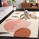 preview thumbnail 7 of 8, SAFAVIEH Handmade Rodeo Drive Songul Mid-Century Modern Wool Rug 8' x 10' - Ivory/Pink - Rectangle