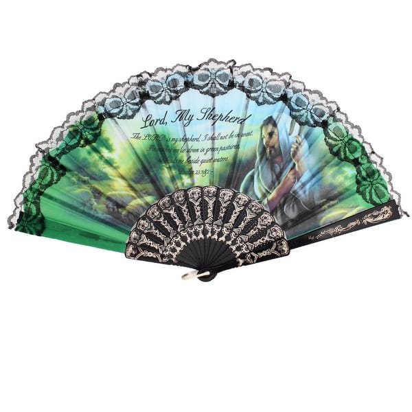 Shop Oil Painting Printed Black Lace Rim Metal Hanging D Ring
