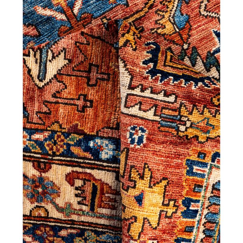 Serapi One-of-a-Kind Hand-Knotted Area Rug - Red - 4' 0" x 5' 10"