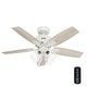 preview thumbnail 5 of 19, Hunter Gatlinburg Ceiling Fan w/ LED Light Kit, Handheld Remote - Transitional- EASY INSTALLATION