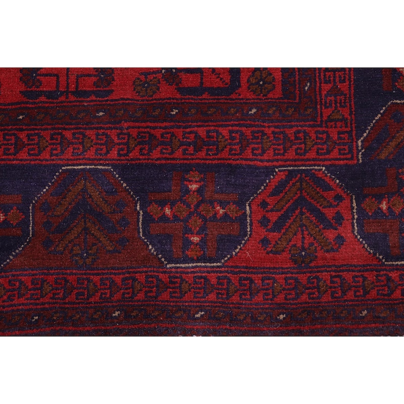 Vintage Biljik Khal Mohammadi Parker Red/Blue Rug - 4'10'' x 6'3''