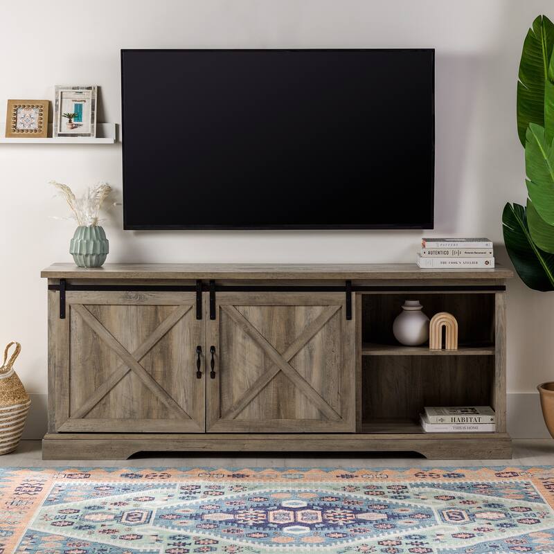 Middlebrook Wind Gap 70-inch Sliding Barn Door TV Stand