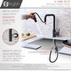 preview thumbnail 34 of 41, STYLISH Kitchen Sink Faucet Single Handle Pull Down Dual Mode in Stainless Steel - Faucet Height: 14 3/8" | Spout Height: 7 7/8"