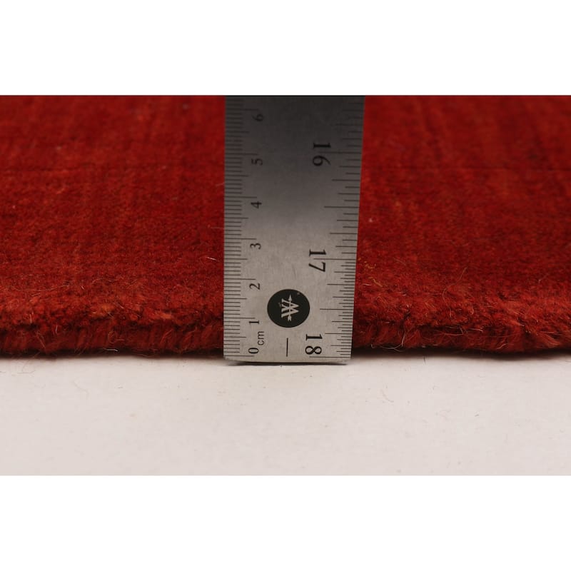 Kashkuli Gabbeh Red Rug 4'6" x 6'4" - 4'6 x 6'4