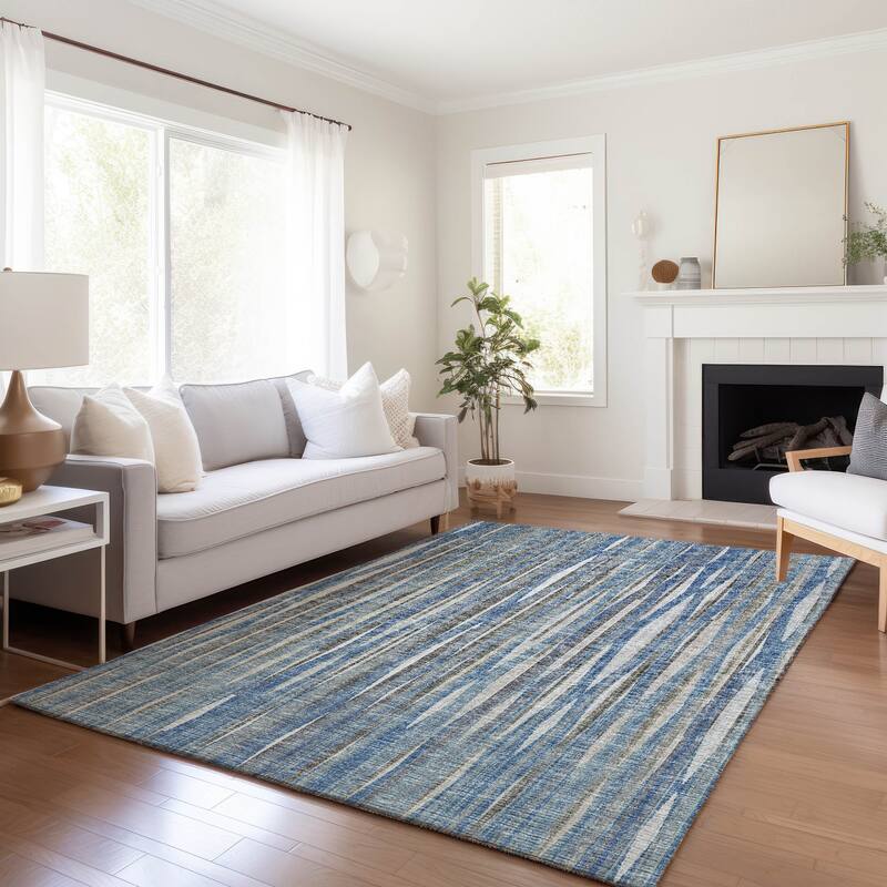 Premium Washable Super Soft Modern Stripes Mayfield Rug