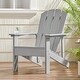 preview thumbnail 28 of 35, Culver Outdoor Faux Wood Adirondack Chair by Christopher Knight Home Gray