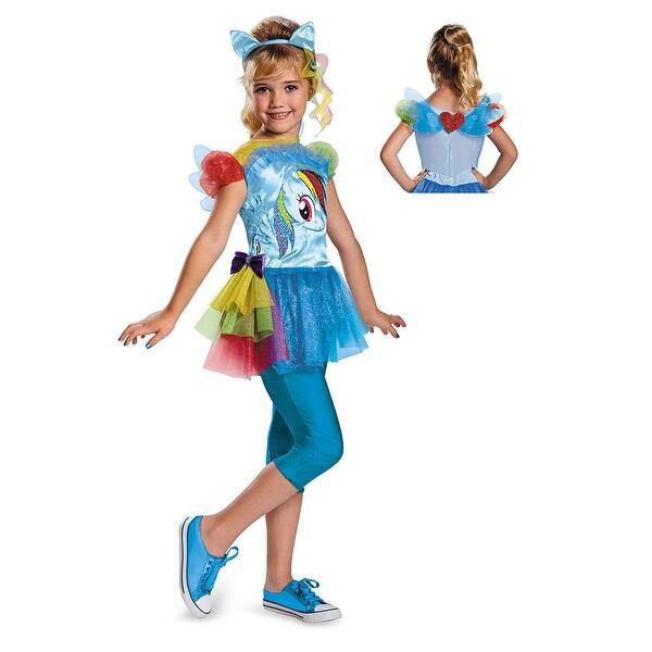 Shop Girls My Little Pony Rainbow Dash Halloween Costume Overstock 16802377 Medium 3t 4t