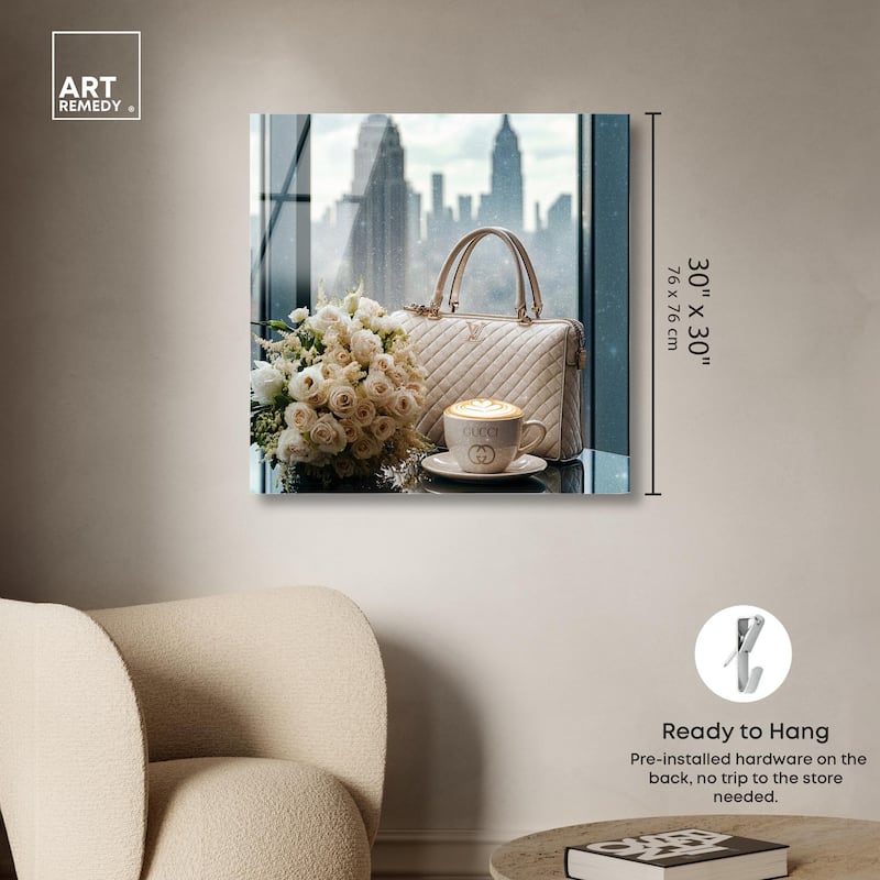 Glam by the Window New York Acrylic by Art Remedy, Ready to Hang