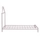 preview thumbnail 24 of 46, Eye-catching Design House-Shaped Headboard Platform Bed Frame, Metal Slats Support Bed, No Box Spring Needed, No-Noise