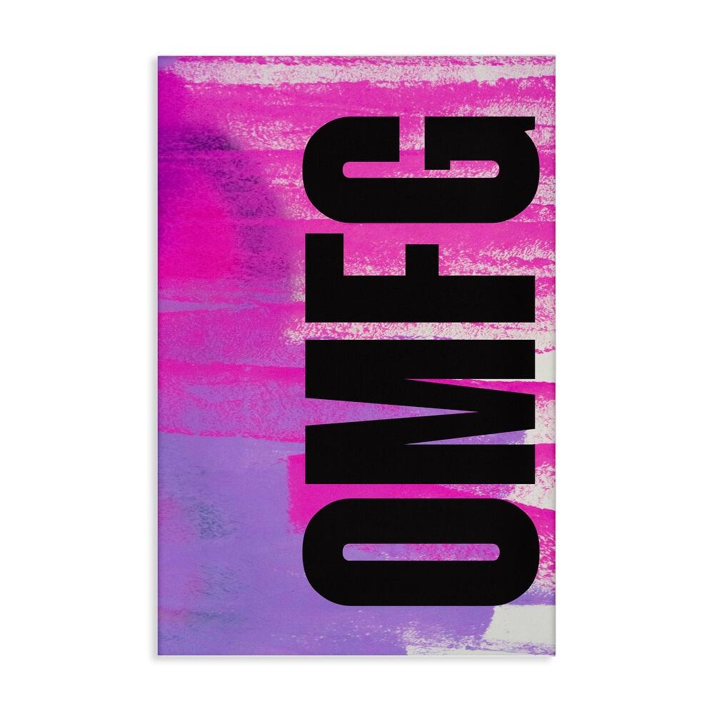 Stupell Bold OMFG on Abstract Canvas Wall Art Design By House of Lulu