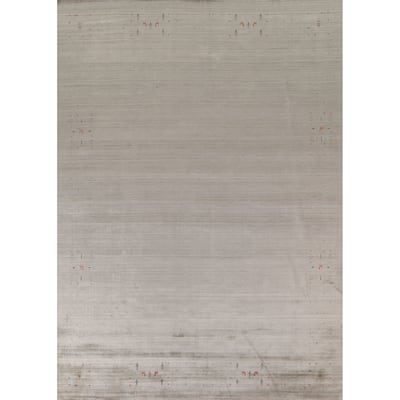 Gabbeh Area Rug Handmade Oriental Wool Carpet - 9'0"x 11'8"
