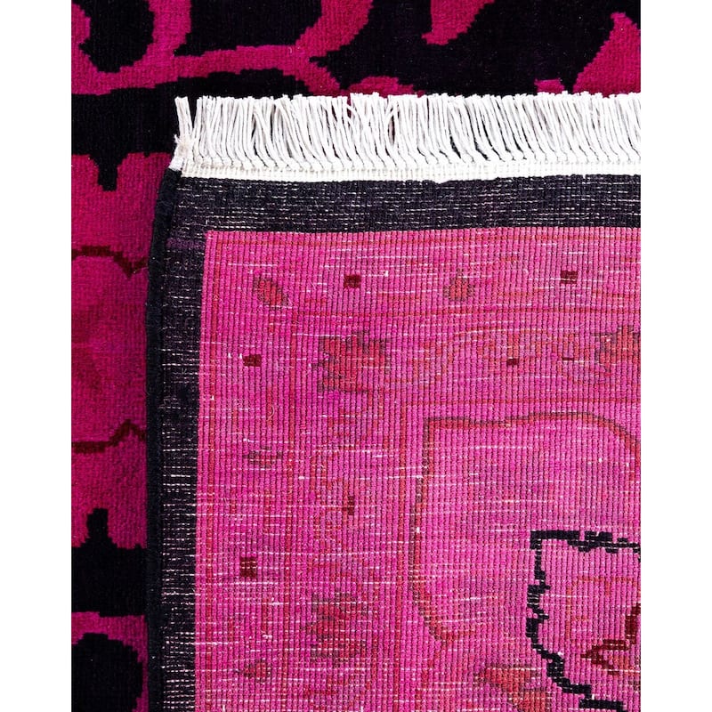 Contemporary Overdyed Wool Hand Knotted Area Rug - 8' 2" x 10' 3"