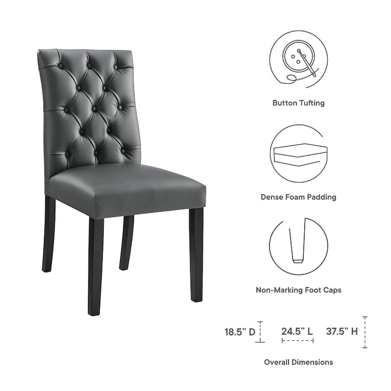 Duchess Dining Chair Vinyl Set of 2