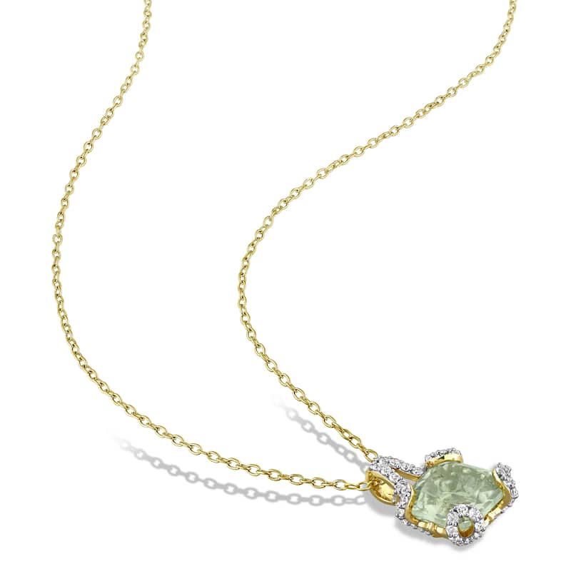 Miadora Sterling Silver Gemstone Necklace and Earrings Set