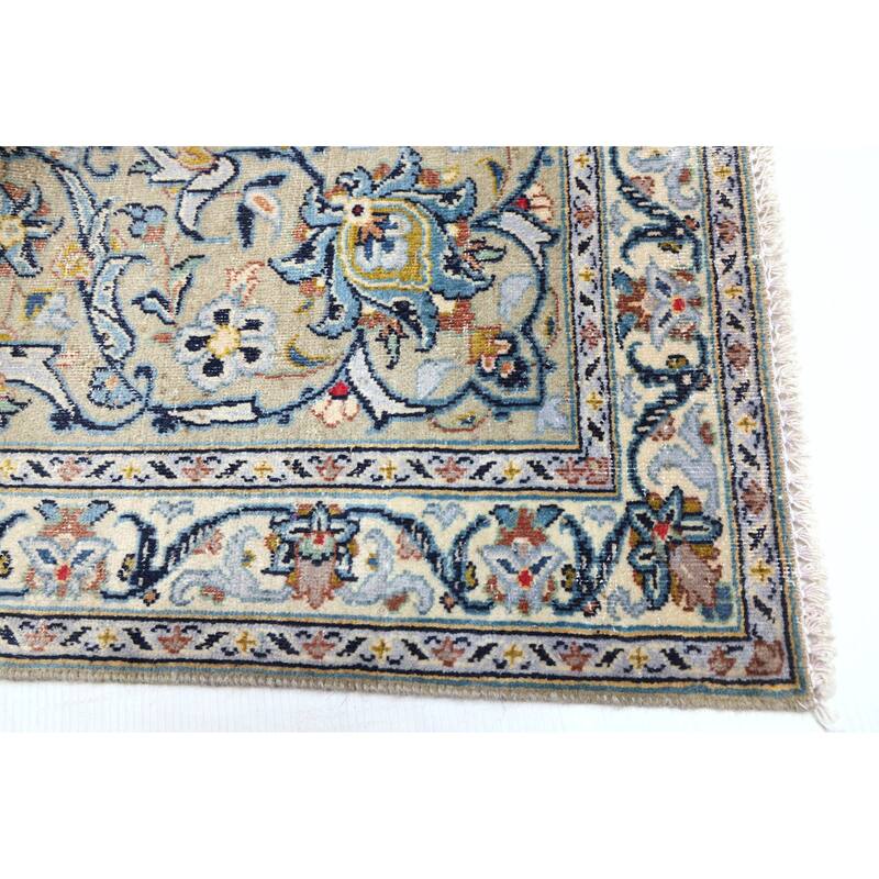 ECARPETGALLERY Hand-knotted Antalya Vintage Sage Wool Rug - 8'10 x 13'0