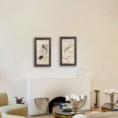 TrendyDecor4U Contemporary "Music Collection" 2-Piece Vignette by Marla Rae