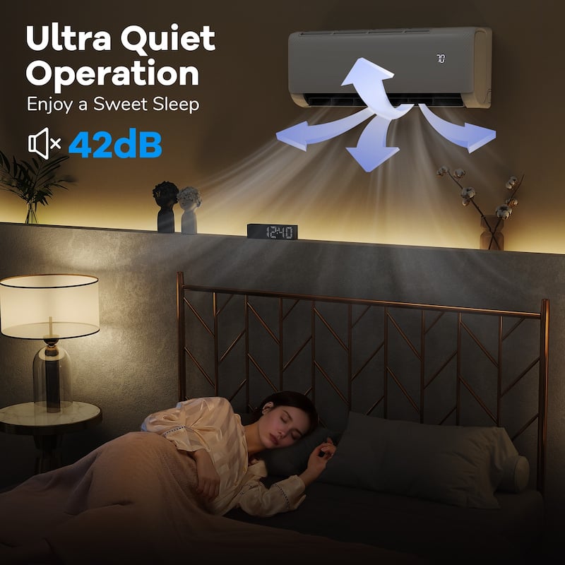 Gymax 17000 BTU Mini Split Air Conditioner 21 SEER2 AC Unit w/ Heat