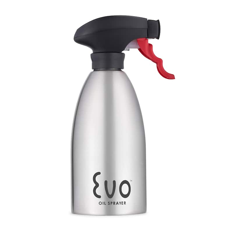 Evo Stainless Steel Oil Sprayer, 16-Ounce Capacity - Silver