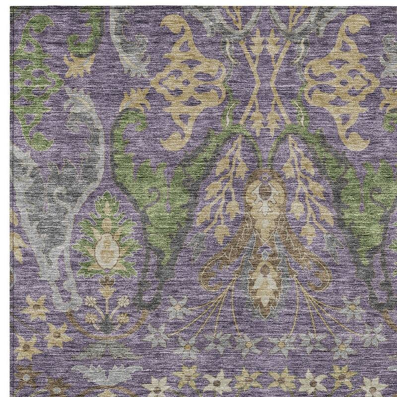 HomeRoots Floral Transitional Rectangle Outdoor Rug