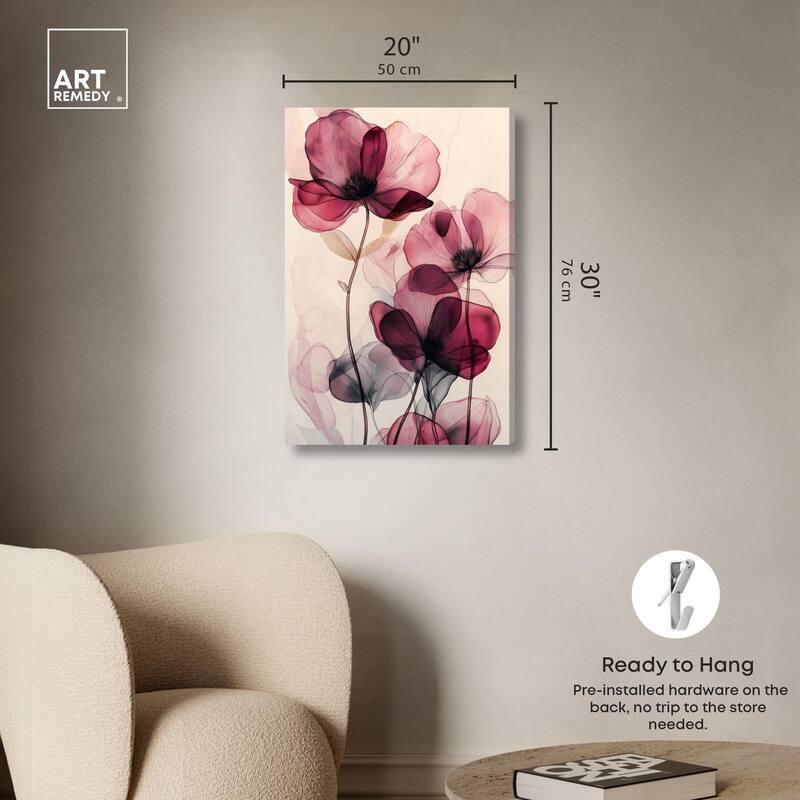 Filigree Flora I Canvas by Art Remedy, Gallery Wrapped