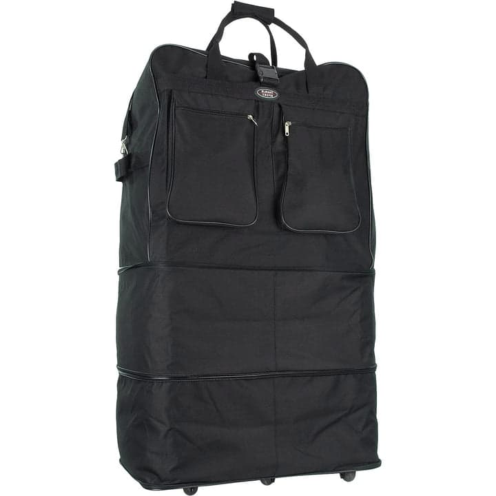 Charlie Sport Expandable Wheel Bag Luggage, Black, 30x17x11 Inches - Black