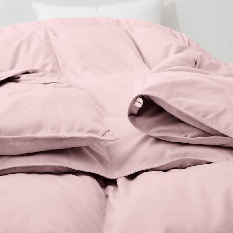 Lightweight White Feather Down Fluffy Comforter Duvet Insert