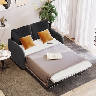 Pull Out 3-pin Plug Sleeper Sofa Bed with USB Charging Port - Bed Bath ...