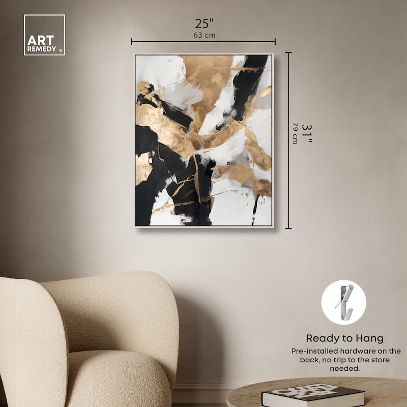 Cracked Gilt II Canvas by Art Remedy