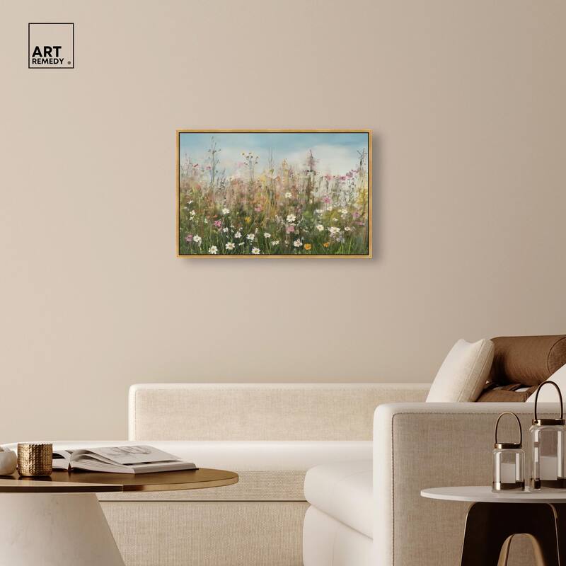 Glimmering Glade Garden I Canvas by Art Remedy