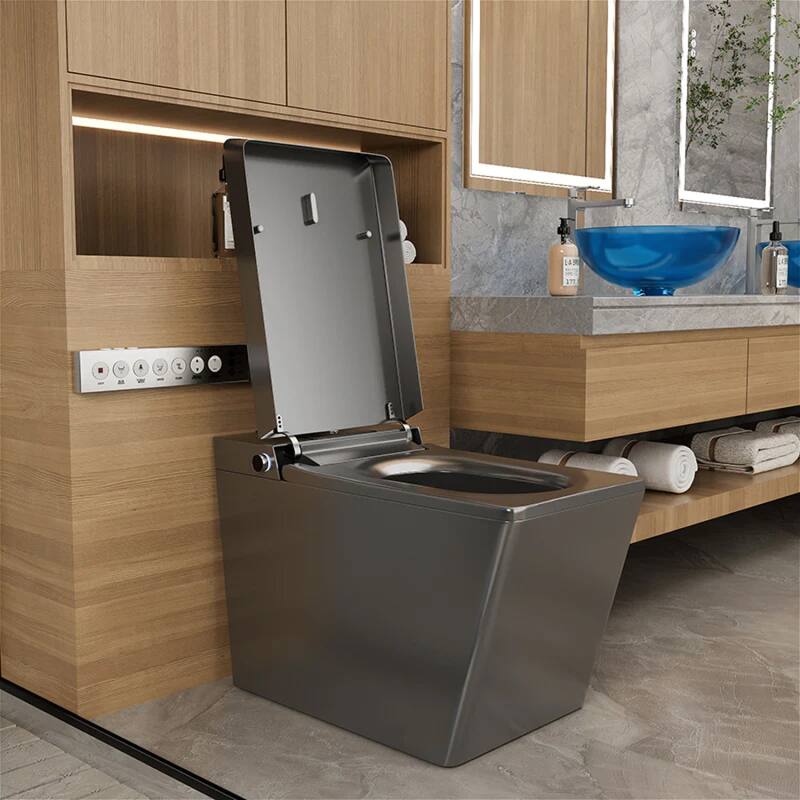 Giving Tree Smart Square One-Piece Floor Toilet with Remote Control and Automatic Cover - N/A
