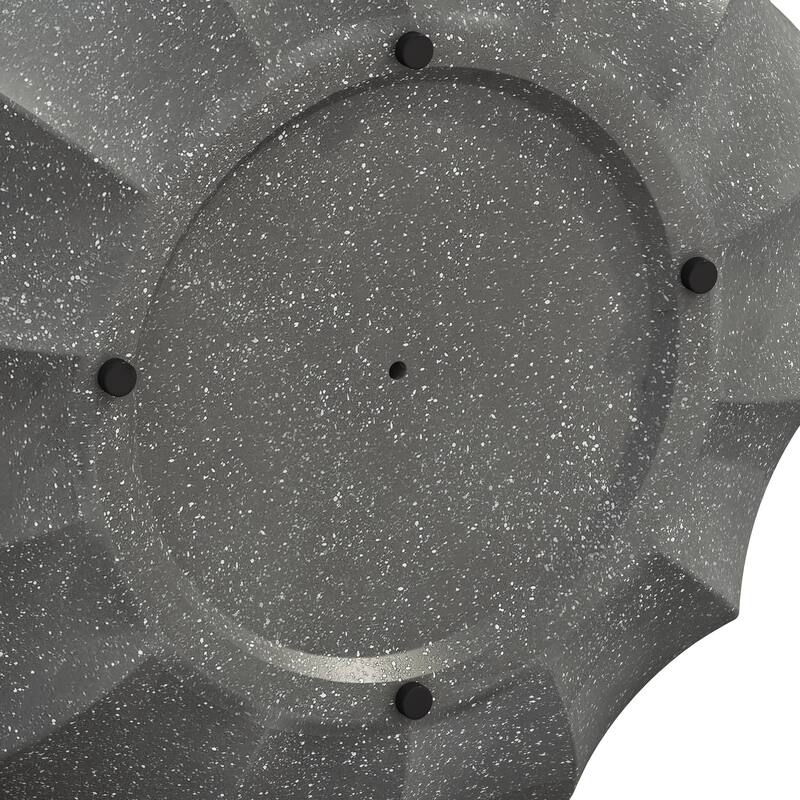 35.43" Modern Outdoor and Indoor Waterproof Coffee Table, Durable MgO Cement Design