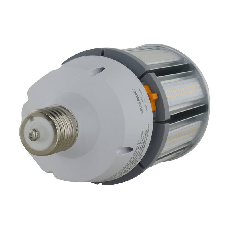 80 Watt LED HID Replacement CCT Selectable Mogul extended base 100-277 Volt - Clear