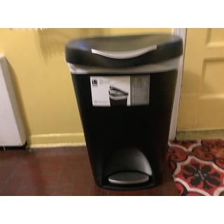 Umbra Brim Step Trash Can, Nickel