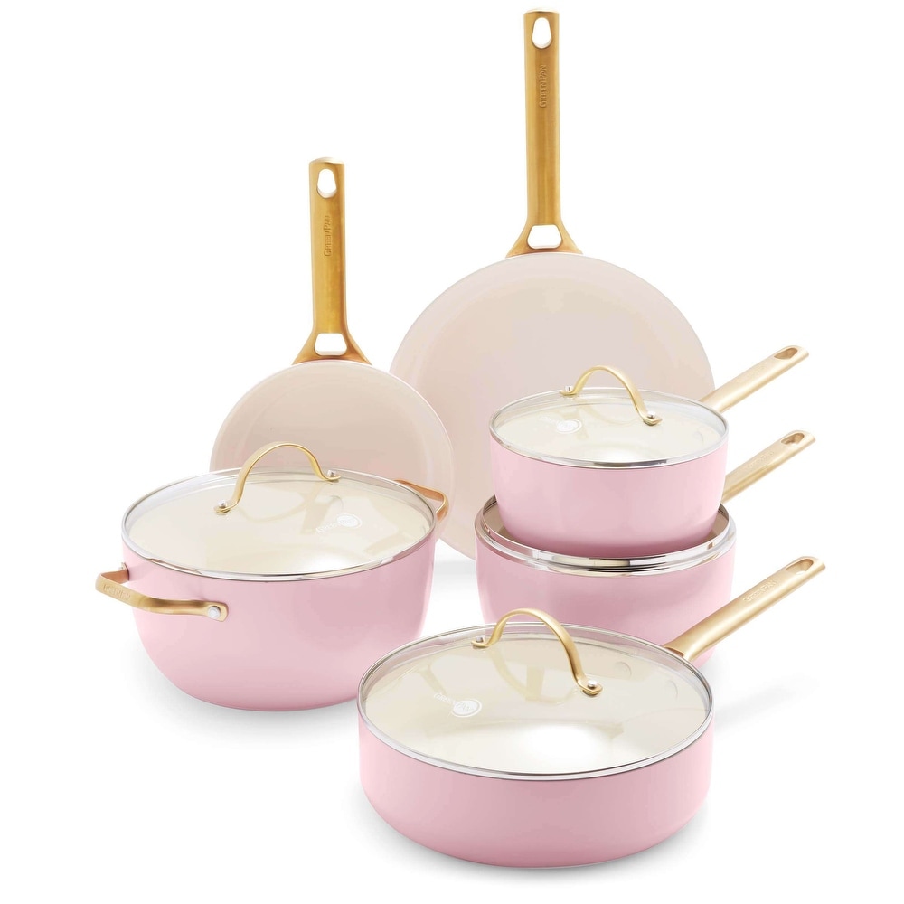 Artisan Healthy Ceramic Nonstick, 12pc Cookware Set, Soft Pink. Cooking Pot  Sets for Effortless Cooking - AliExpress