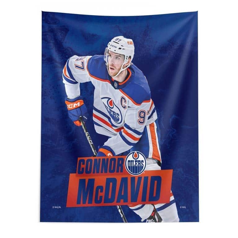 NHL Player Printed Wall Hanging - 50" x 60" - Connor McDavid Edmonton Oilers