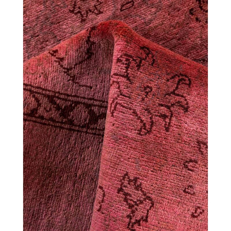 Fine Vibrance One-of-a-Kind Hand-Knotted Area Rug - Pink, 4' 2" x 6' 5" - 4' 2" x 6' 5"