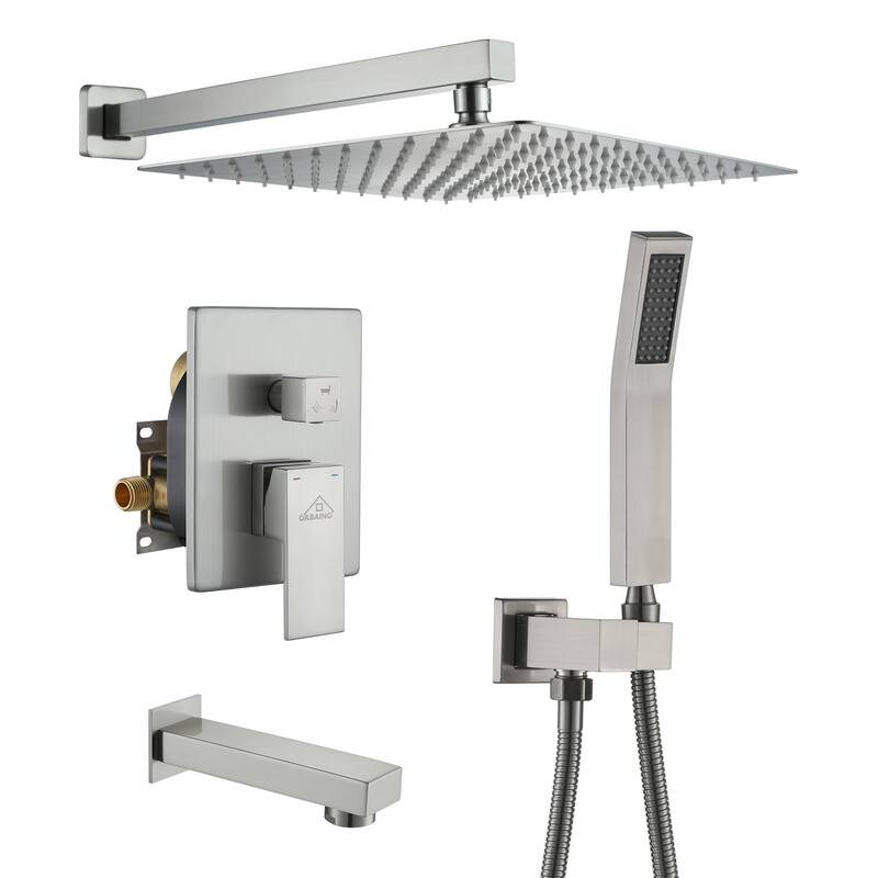 CASAINC 3-Function 12-In Wall Mounted Shower System