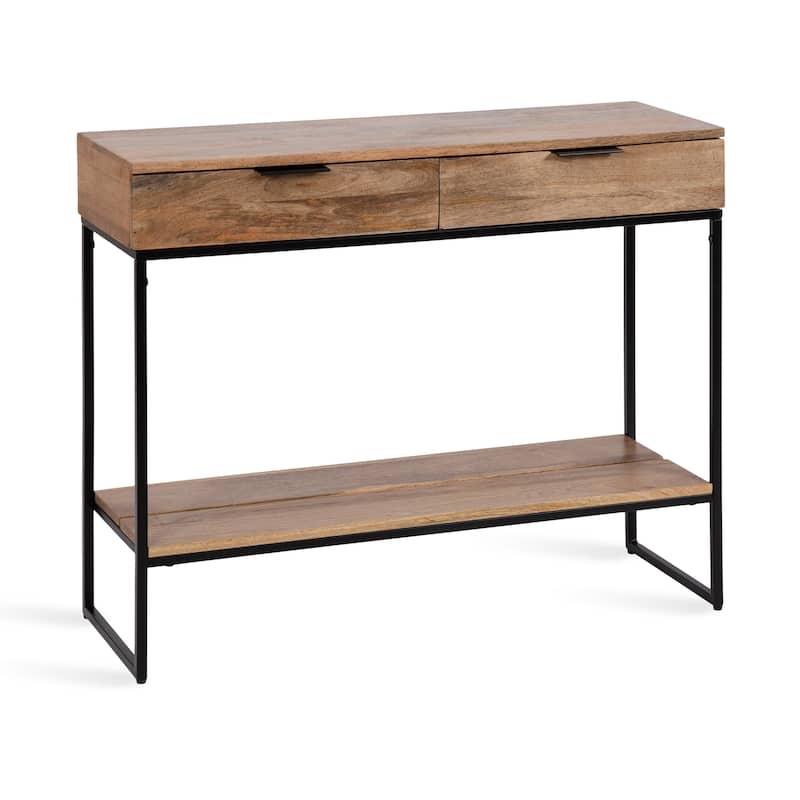 Kate and Laurel Malone Wood and Metal Console Table