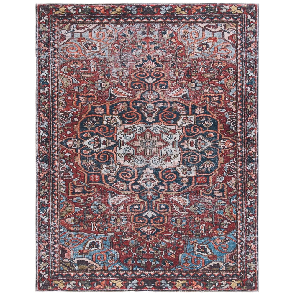 SAFAVIEH Tucson Machine Washable Slip Resistant Kizzie Oriental Rug