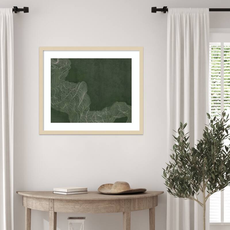 Mosslight by PI Studio Wood Framed Wall Art Print
