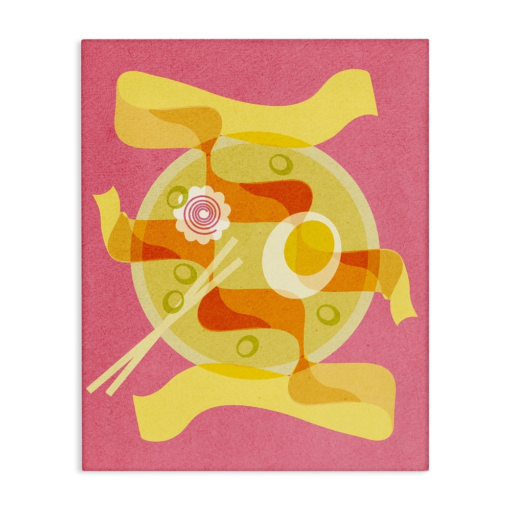 Stupell Retro Mod Ramen Bowl Canvas Wall Art Design By Lil' Rue