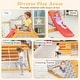 preview thumbnail 6 of 6, 5-in-1 Jungle Gym Wooden Wall Climber Playground with Slide Rock Wall Rope Perfect for Kids' Rooms - 73" x 57" x 24" (L x W x W)