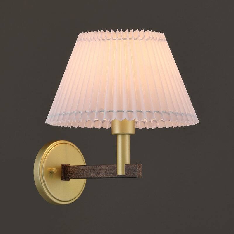 Acroma 1-light Modern Statement Sconce Fabric Wall Light - 11.4'' W * 12.5'' D * 12.8'' H