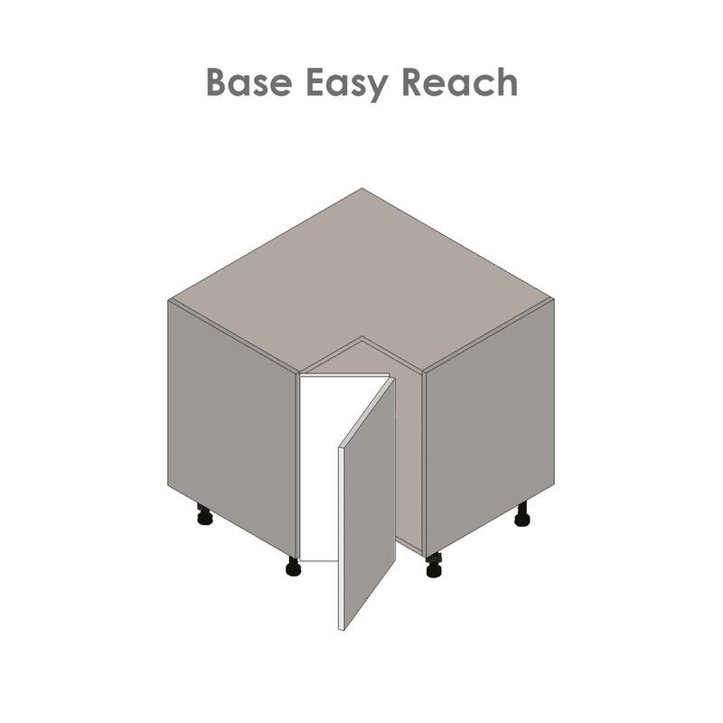 36" Sink Base Cabinets-High Double Door-Grey - 36 x 34 1/2 x 23 3/8